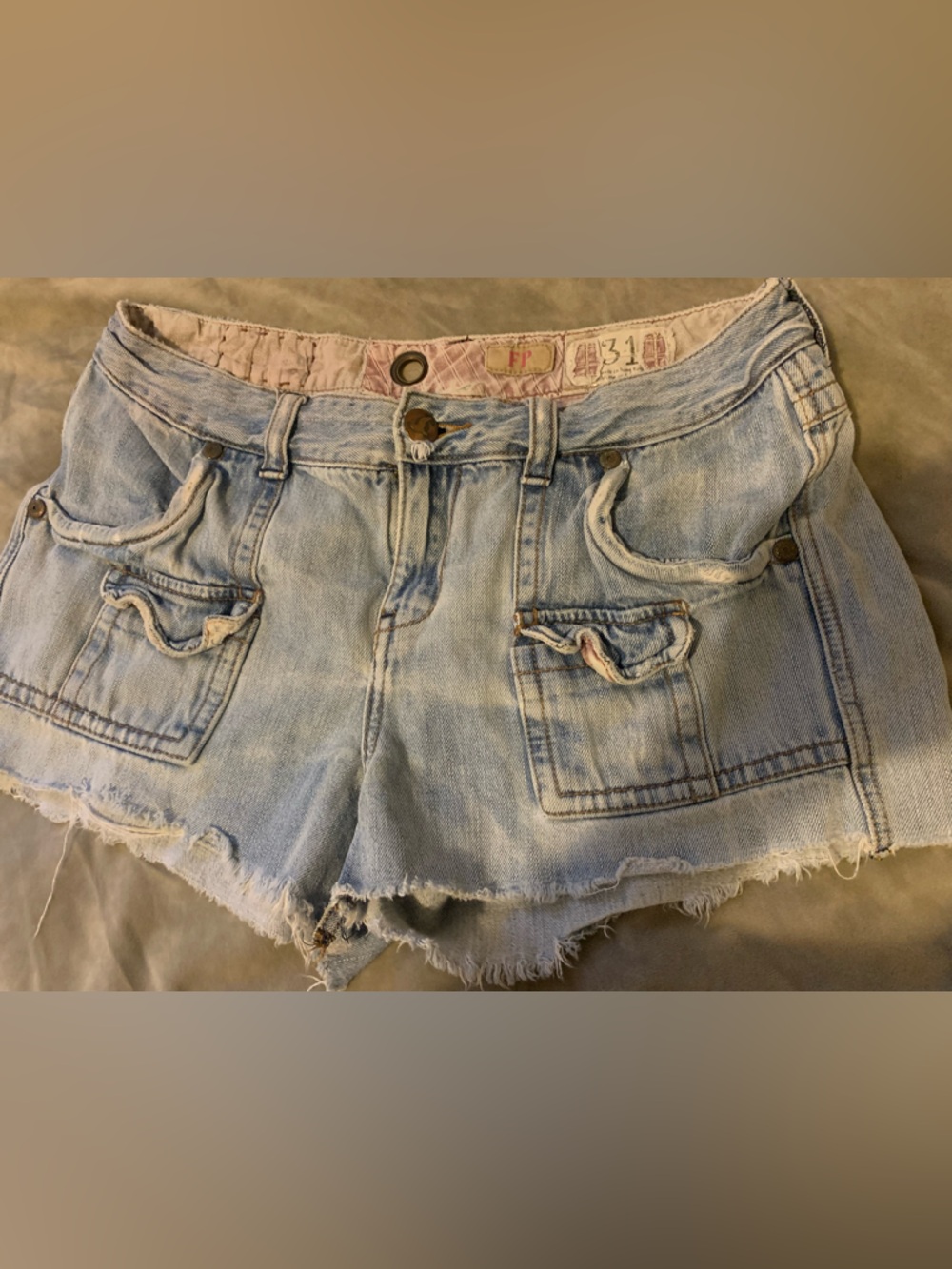 Free people denim shorts